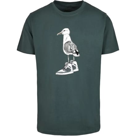 Mister Tee - Seagull Sneakers Heren Tshirt - S - Donkergroen