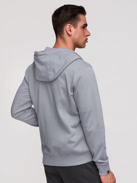 OMBRE Sweater - Regular Fit - Katoen - Lange Mouw Grijs S
