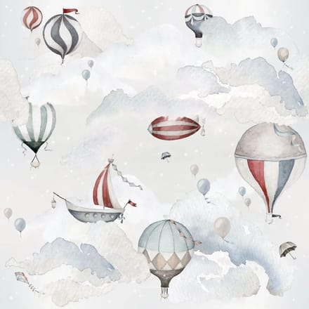 Baby behang Dekornik Balloons Adventure