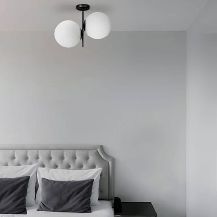 Sforzin Plafondlamp Jugen zwart 2-lamps verticaal