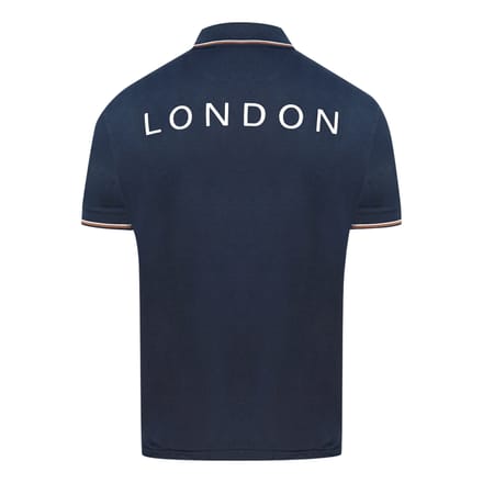 Aquascutum Aldis Crest blauw poloshirt