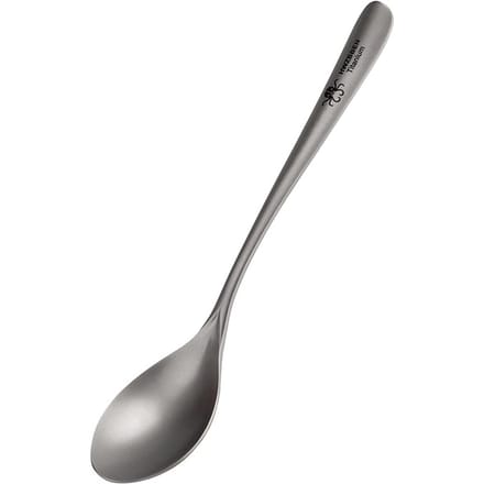 Lichtgewicht titanium vork voor thuis buiten kamperen wandelen picknick Spoon gray