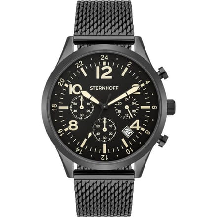 Sternhoff ST800 Chronograaf Zwart Mesh | 10050104