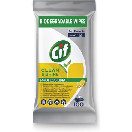 Reinigingsdoekjes CIF Pro formula Multi Clean&Shine 100 stuks