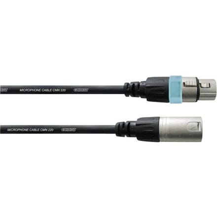Cordial CCM FM - Microfoonkabel - XLR Female naar XLR Male - 5 Meter - Zwart - REAN Stekkers - Gebalanceerd