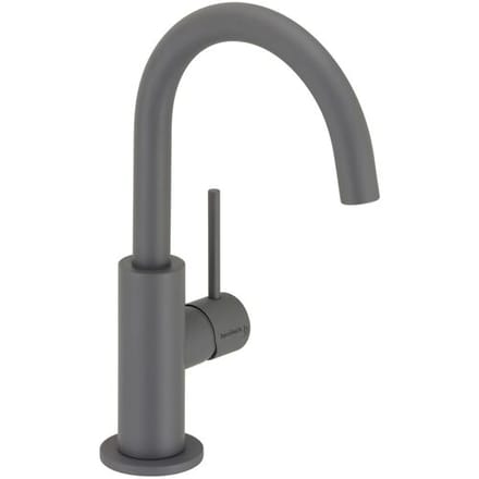 Herzbach DEEP GREY Single-lever basin mixer slim M-Size 23.203420.1.06