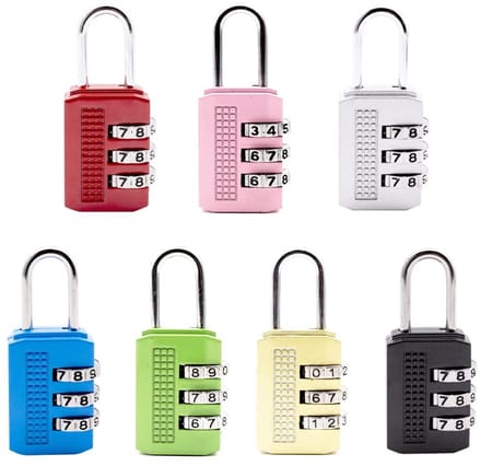 Kofferslot met 3-cijfers Combinatie - 7 Stuks
