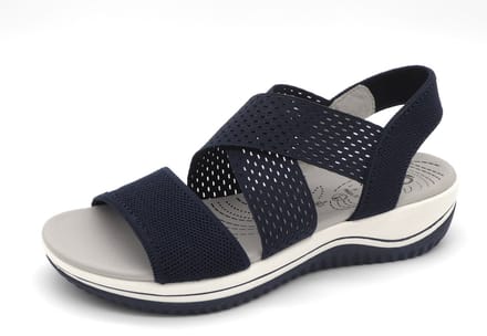Jana Dames Sandaal - 28768-805 Blauw - Wijdte H - Maat 41