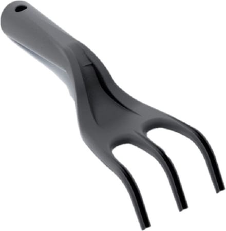 Prosperplast Handhark - zwart - 25 cm - kunststof - hark - Tuingereedschap - moestuin - kruidentuin accessoires