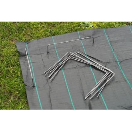 Nature Chevilles de fixation de bâche 20 pcs 25 x 20 cm Métal 409335