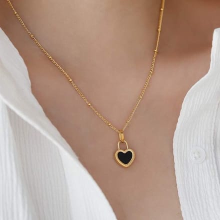Hartjes ketting -gouden ketting - Trendy-Love - kinderketting