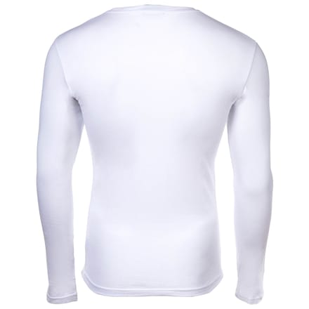 Long Sleeve Crew Neck TShirt AX Logo - White T-Shirts