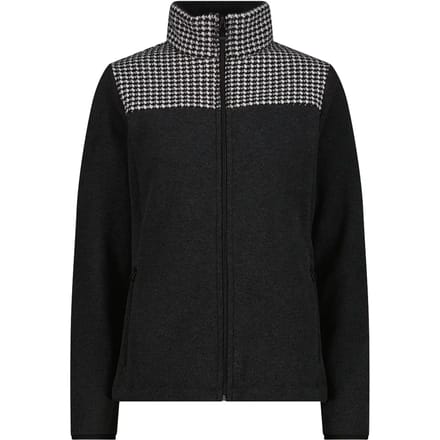 Damesfleece CMP Houndstooth-Print