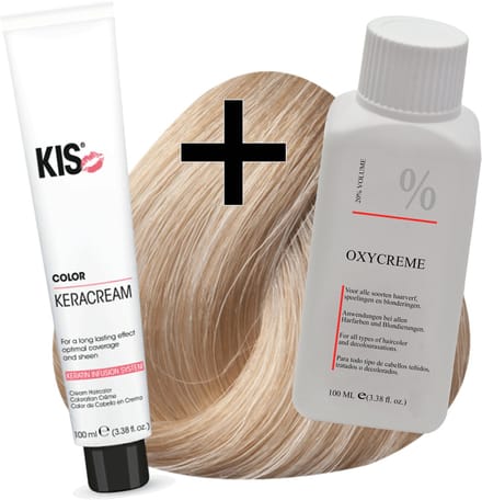 KIS haarverfset - 10SG Super goudblond  - haarverf & waterstofperoxide