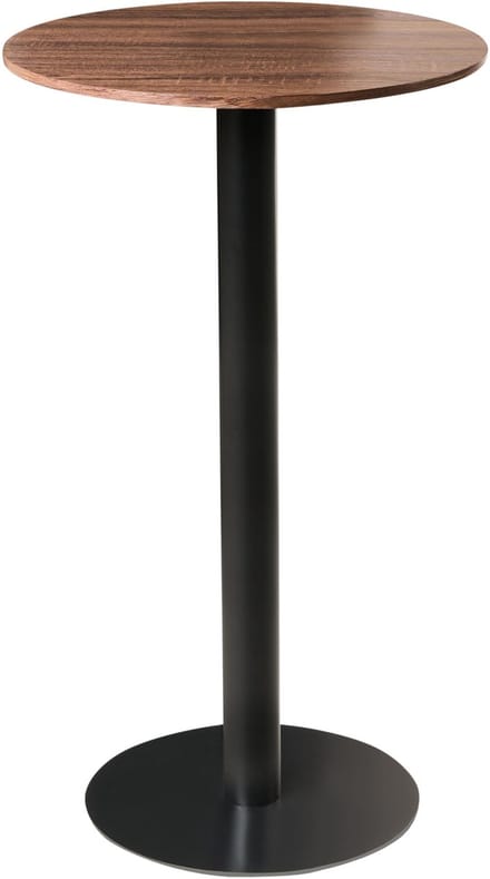 MORELLA - Statafel - Donkerbruin/Zwart - 60 cm - MDF