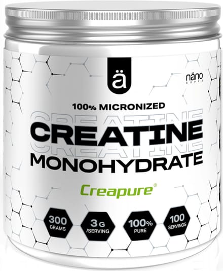 NanoSupps 100% Micronized Creapure (300g) Unflavoured - Creatine - Creapure