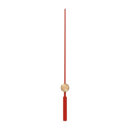 Alu wijzer Euronorm draad rood secondewijzer-L:70mm