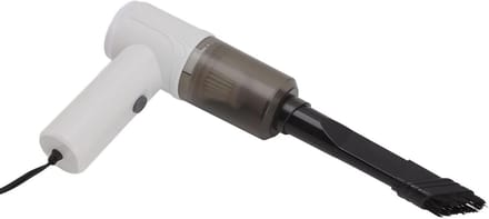 Kleine Stofzuiger - Handstofzuiger Auto - Auto Interieur Reinigen - Wasbaar Filterscherm - 12 Volt - Wit