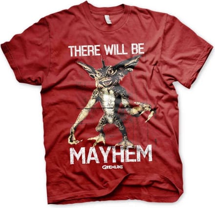 Gremlins Heren Tshirt -S- There Will Be Mayhem Rood