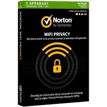 Norton WiFi Privacy | Nieuwste versie | 1 Apparaat 1 jaar