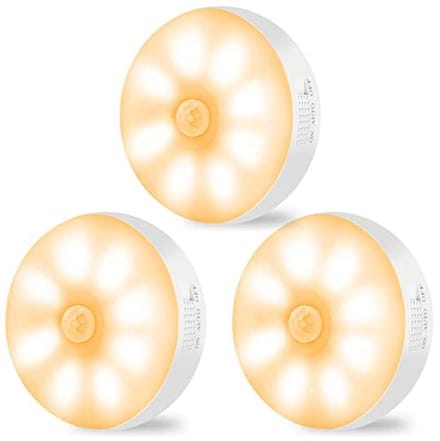Oplaadbare Draadloze Sensorverlichting Nachtlamp - 3 Pack LED Wandlamp met Bewegingssensor voor Thuisgebruik