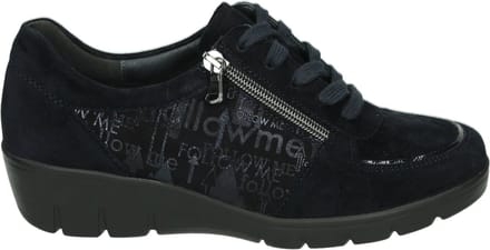 Semler - J7085 - Dames veterschoenen - Kleur: Blauw - Maat: 36