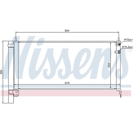 Condensator, airconditioning NISSENS 940175