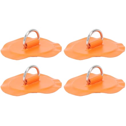D-ring Patch Rond Lichtgewicht D-ring PVC Patch voor Opblaasbare Boot Surfplank Stand Up Paddleboard orange