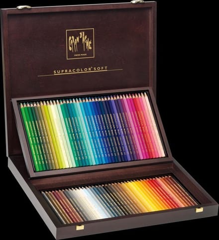 Caran d-Ache Luxe Kleurpotloden - Aquarel potloden in koffer - 80 stuks