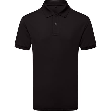 Asquith & Fox Heren Glacier Tech Poloshirt (Zwart)