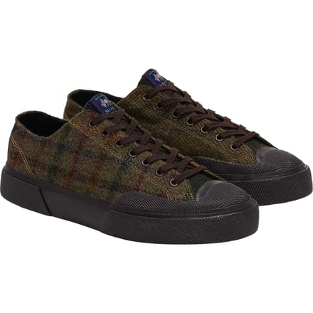Superga Volwassen unisex 2432 Works Patchwork Wollen Trainers (Groen/donkerbruin)