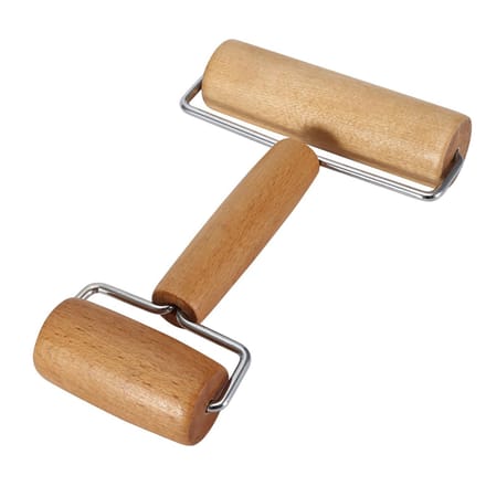 Dailygoods- Deegroller Houten - 2-in-1 Deeg/Pizzarol - Perfecte Balans - Voor Taarten/Koekjes/Pizza - Creëert Uniforme Korst - Bakrol