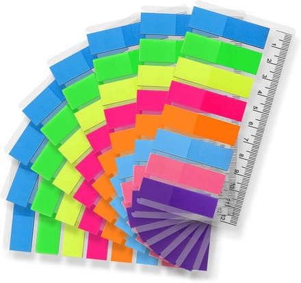 Zelfklevende Markeerstrips Set - 1280 Stuks in 8 Kleuren