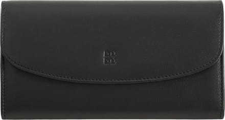 DuDu Gandia Portemonnee RFID-bescherming Leder 19 cm - Dames - Horizontaal - schwarz