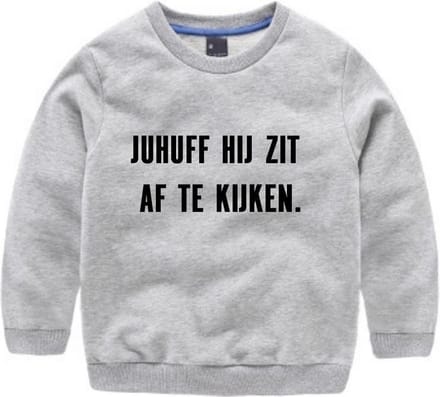 Strijkapplicatie - Juf hij zit af te kijken