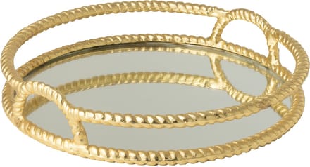 J-Line dienblad - aluminium - goud