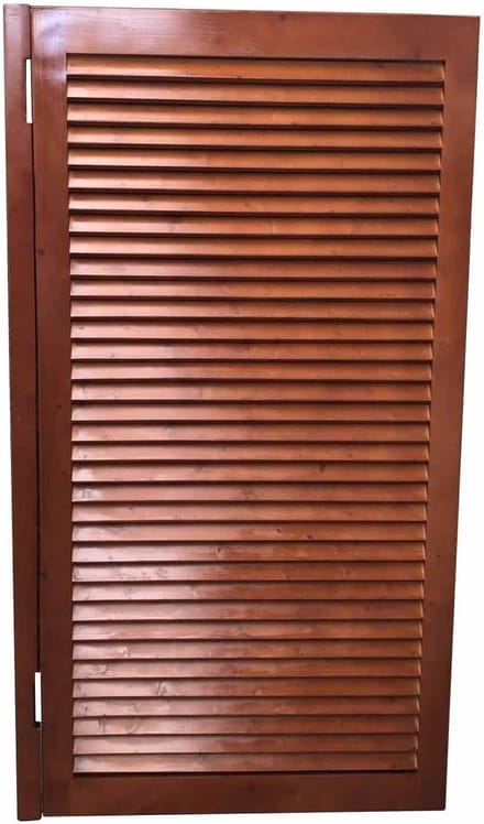 Draaideuren - Louverdeuren - Ruimtes Afscheiden - Massief Hout - 70x90cm - Bruin