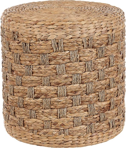 BASSLET - Poef - Natuurlijk - 40 cm - Zeewier