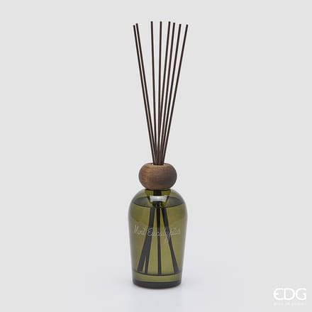EDG Enzo De Gasperi Geurstokjes opaalglas Munt Eucalyptus 500ml H18.5