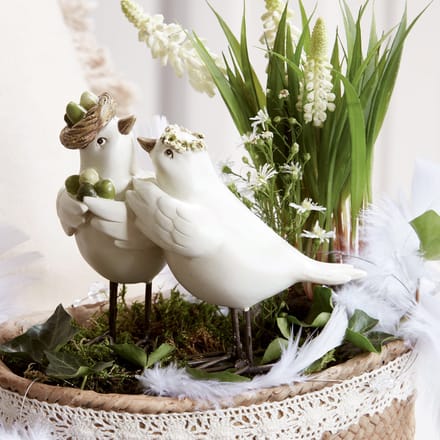 LOBERON Vogelpaar Orne wit