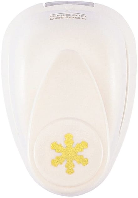Vaessen Creative Pons - Figuurpons - Sneeuwvlok - 9 x 10 mm