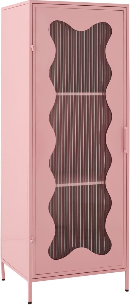 J-Line kast Golf - ijzer/glas - lichtroze