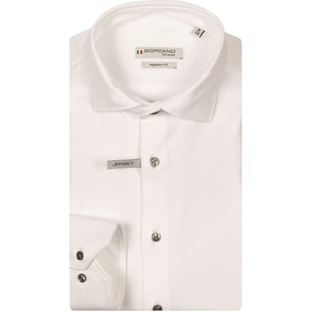Giordano – Maggiore – Overhemd - Liquid Cotton - Semi Cutaway – Optical White - NOS7878-10