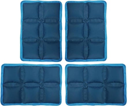 Koelpaketten Lunchtrommel - Herbruikbare Vrieselementen - Vers Houden Voedsel - Lekvrije Constructie - 4 Stuks - Blauw