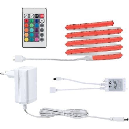 Paulmann SimPLED COB LED Strip 1,5 Meter RGB - Plug & Play Set - 12W - 24V - Wit - Metaal