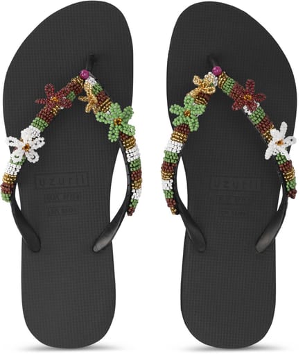 Uzurii | Teenslippers | Dames | Zwart | Maat 41/42