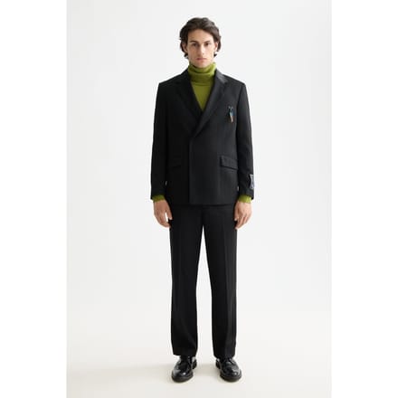 Scotch & Soda Festive Double-breasted Structured Stripe Relaxed Fit Blazer Größe: S | Blazer Outlet | Herren