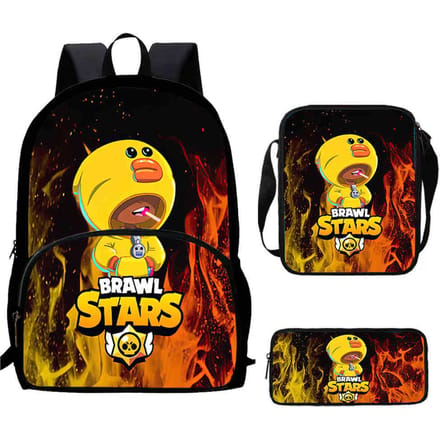 Brawl Stars Schooltas Hoge Definitie Print Multi-Functioneel Lichtgewicht Rugzak