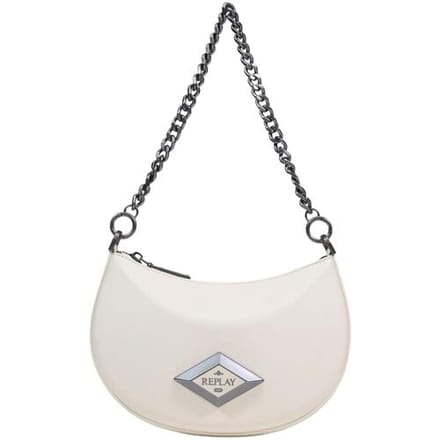 REPLAY schoudertas Crossbody Bag White Smoke crème