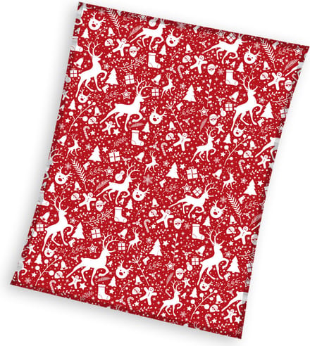 Kerst Fleeceplaid - 150 x 200 cm - Polyester